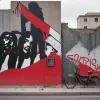 Graffiti-ul celebru „Sărutul Frățesc” din Berlin, vandalizat în timpul unui protest față de războiul din Gaza