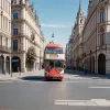 Un băiat de 7 ani, lovit de o mașină în Germania după ce a ieșit în fața unui autobuz