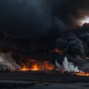 Incendiu puternic la un depou de autobuze de lângă Hamburg: 7 vehicule au ars complet