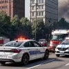 Accident grav în Lübeck: Un BMW a intrat pe contrasens și s-a izbit de un camion, șoferul rănit serios