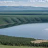 Lacul din Mongolia a devenit alb ca laptele: un fenomen natural rar
