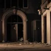 Explozie puternică a unei petarde a distrus ușa de la intrarea unei clădiri din Germania