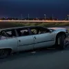 Şofer de 66 de ani, răsturnat cu maşina pe acoperiş pe o şosea din Offenburg