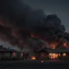 Incendiu devastator în Germania: Un bungalow a ars complet, 70 de pompieri au intervenit