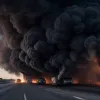 Incendiu major pe autostrada A20 din Germania: un autotren transportor de mașini a ars complet