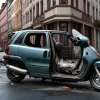 Adolescent de 14 ani din Germania a fugit de poliție cu scuterul și a provocat un accident