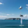 Pionierul francez Franky Zapata s-a prăbușit în Canalul Mânecii în timpul tentativei de traversare cu flyboard-ul său