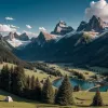 Cel mai înalt camping din Europa, închis în plin sezon: Pericol de inundații și alunecări de teren în Alpii Elvețieni