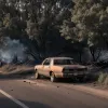 Un autoutilitar Volkswagen Crafter a luat foc și a ars complet în timpul mersului în Nordhorn