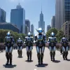 Poliția Indoneziană a prezentat "robocopi" la parada aniversară de 79 de ani