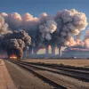 Trafic feroviar perturbat în nordul Germaniei din cauza incendiilor și a unei bombe
