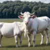 Un vițel de bivol albinos, o raritate incredibilă, s-a născut în nordul Germaniei: "Noruleț"