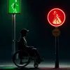 Munchen introduce semafoare cu simboluri pentru persoanele în scaune cu rotile
