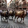Festivalul San Fermín din Pamplona: Prima cursă cu tauri s-a soldat cu cel puțin șase răniți