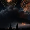 Haos de fum în loc de romantism: Focul de artificii a ruinat poza de nuntă a unui cuplu din China