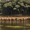Capibara înconjurată de o sută de caimani: O scenă de o liniște uluitoare