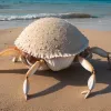 O creatură marină ciudată sau un extraterestru? Imagini uimitoare cu un crab în timpul năpârlirii