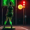 Basel inovează: Semafoare cu imagini de fotbaliste pentru Campionatul European Feminin