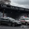 Urmărire periculoasă în oraș: Mașină condusă sub influența drogurilor, implicată într-o coliziune cu un tren