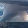 Fenomen spectaculos: O tromba de apă uriașă a fost filmată în Marea Baltică, lângă insula germană Rügen