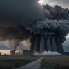 Moment istoric: Un turn de răcire de 165 de metri al unei centrale nucleare din SUA a fost demolat prin explozie