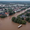 Inundații masive în Renania de Nord-Westfalia: Mönchengladbach, sub ape după ploi torențiale