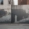 Din nou dispărută: O nouă pictură Banksy a fost ștearsă la scurt timp după apariție