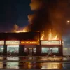 Incendiu major într-un magazin Tedi din Krefeld: Clientă în stare critică, clădirea distrusă